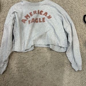 American eagle cropped crew neck